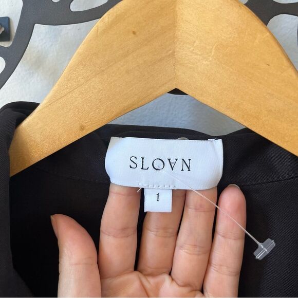 SLOAN The Short Sleeve Top in Brown 6 NWOT - Picture 6 of 9